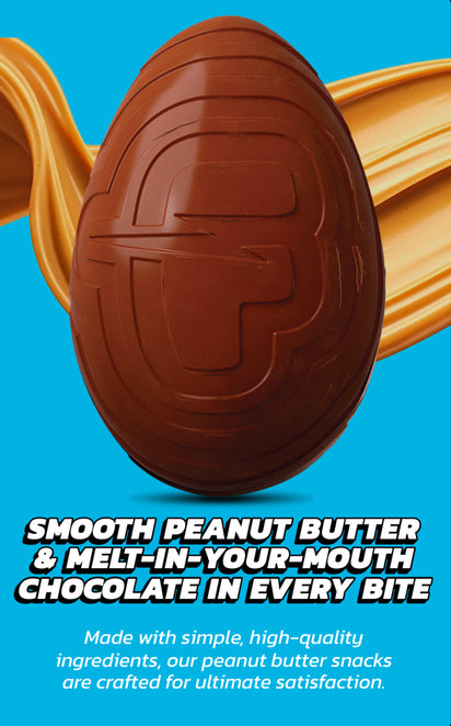 Smooth Peanut Butter 
& Melt-In-Your-Mouth
Chocolate In Every Bite

Made with simple, high-quality ingredients, 
our peanut butter snacks are crafted
for ultimate satisaction