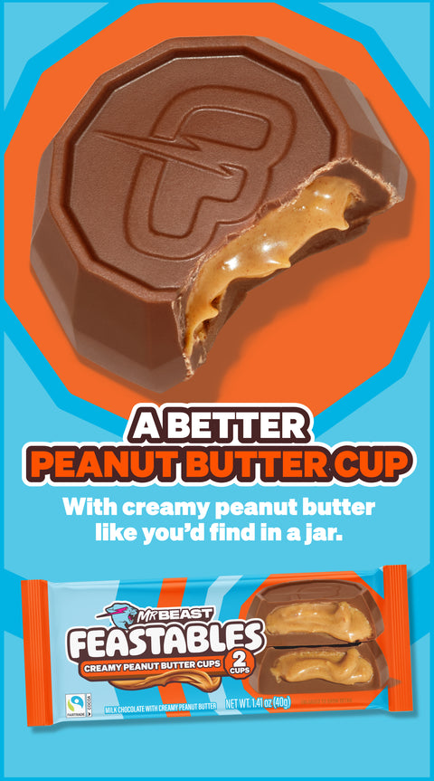 A BETTER PEANUT BUTTER CUP! With creamy peanut butter like you'd find in a jar.